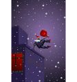 Parkour Santa Claus Parkour Santa Claus vector image