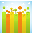 Banners with trees vector image