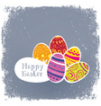 Easter eggs vintage background Easter eggs vintage background vector image