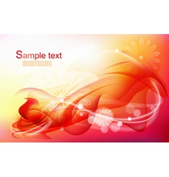 Red abstract c background vector image