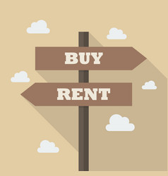 Street sign with arrows pointing two opposite vector image