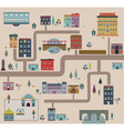 Set of city streets infographics vector image