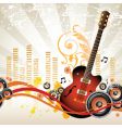 Rock music design vector image