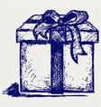 Gift box vector image