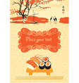 Menu for sushi vector image
