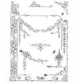Antique frame engraving vector image
