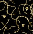 Jewelry chain pattern vector image