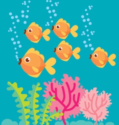 Tropical fish vector image