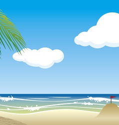 Beach vector image