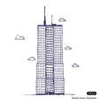 Office building vector image