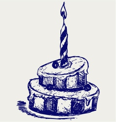Cute cupcake vector image