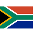 South african flag vector image