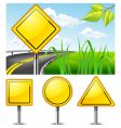 Road signs vector image