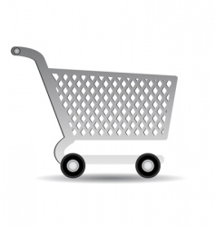 Shopping cart vector image