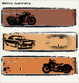 Retro banners vector image