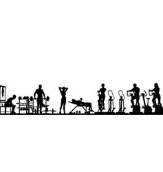 Gym foreground vector image