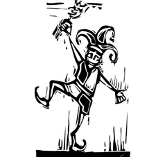 Jester vector image