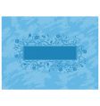Grunge floral banner vector image