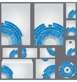 Beautiful template for business design folder vector image