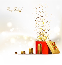 Christmas gift vector image