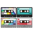 Retro Audio Cassette Tapes vector image