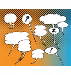 Comic book balloons vector image