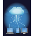 Cloud computing concept vector image
