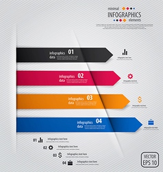 Line infographics vector image
