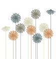 Dandelion silhouette vector image