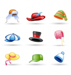 Head wear icon vector image