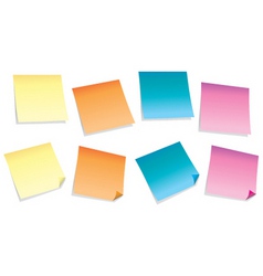 Sticky notes vector image