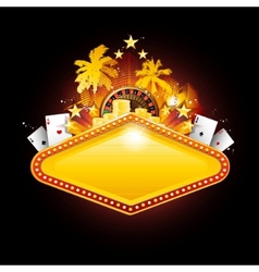 Casino sign vector image