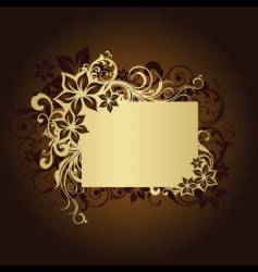 Floral frame page vector image