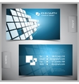 Set of creative business cards vector image