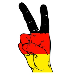 Peace Sign of the Germany flag vector image
