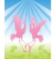 Storks vector image