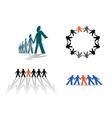 Human figures vector image