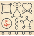 Set of ropes vector image