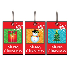 Christmas Swing Tags vector image