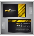 Set of creative business cards vector image