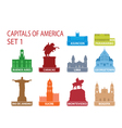Capitals of America vector image