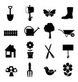 Garden icons vector image