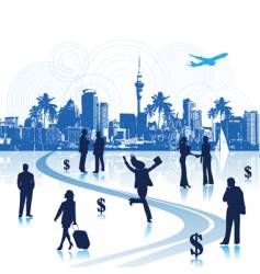 Cityscape scene vector image