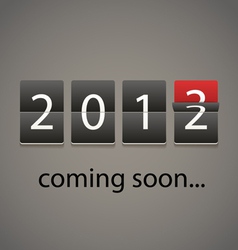 2013 coming soon Paper board vector image