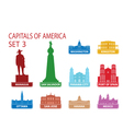 Capitals of America vector image