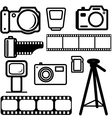 Camera design elements vector image