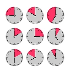 Movements and watches vector image