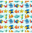 Various sea animals vector image
