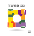 Teamwork sign vector image