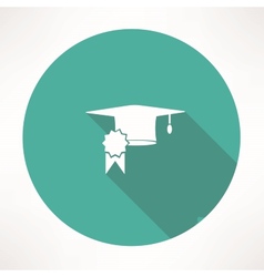 Square academic cap icon Square academic cap icon vector image